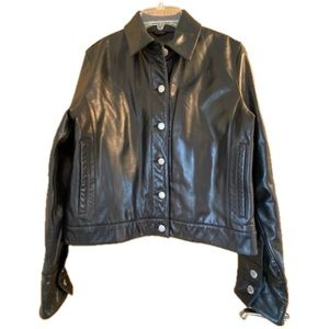 Banana Republic Vintage Black Leather Jacket ***Smoke free and pet free home
